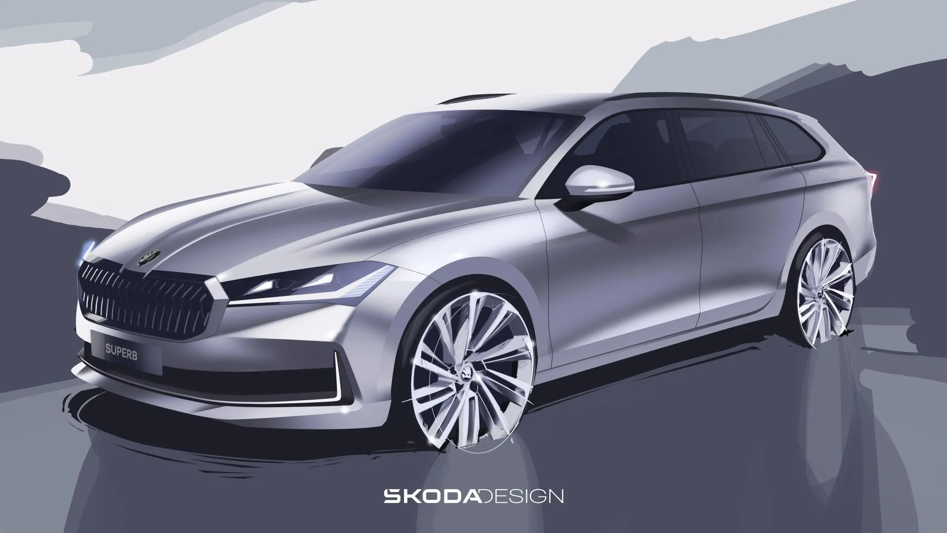 Škoda Auto svela i bozzetti esterni della quarta generazione di Superb